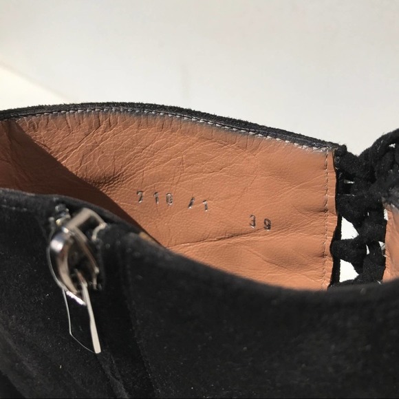 SIGERSON MORRISON open toe 9 BOOTS black suede ankle leather - Picture 4 of 8